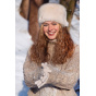 JOSH White Faux Fur Beanie Hat - Barts