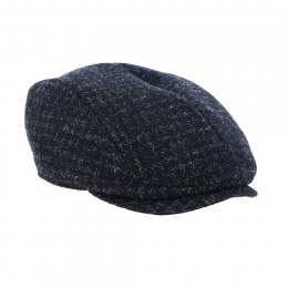 Flat cap Didier wool blue night - Crambes