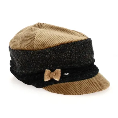Casquette Gavroche laine tricolores - Flechet