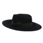 Gambler Felt Wool Hat Black - Traclet
