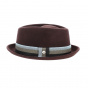 Brown wool Porkpie hat - Flechet