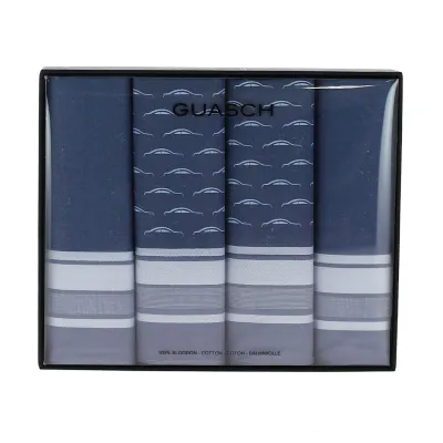 Mouchoirs Raoul Coton avec Motifs et Rayures blanches- Traclet