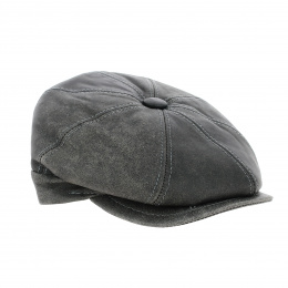 Harris Eight Rib Cap Grey Leather - Fléchet