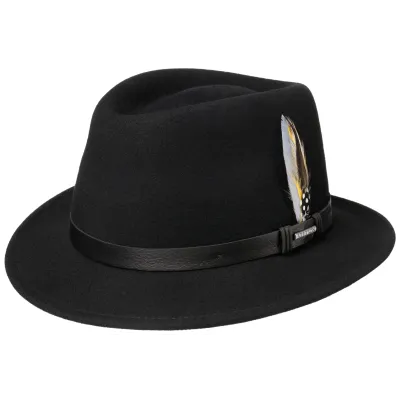 Lindsey Traveller Hat Felt Vitafelt Black - Stetson