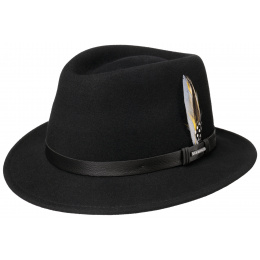 Lindsey Traveller Hat Felt Vitafelt Black - Stetson