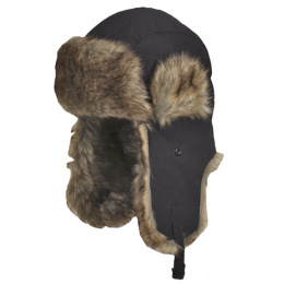 Black Cotton Frozen Ushanka