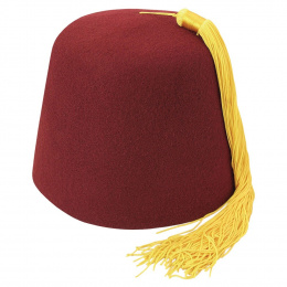 Burgundy Fez Hat 2 - TRACLET