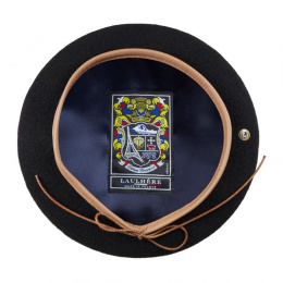 Béret Basque Rosa Noir - Héritage par Laulhère