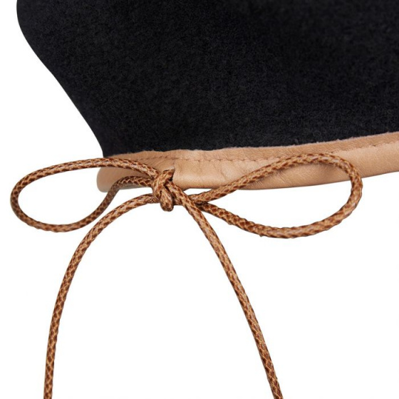 Black Rosa Basque Beret - Heritage by Laulhère
