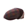 Casquette plate Patchwork Laine Brique - Flechet