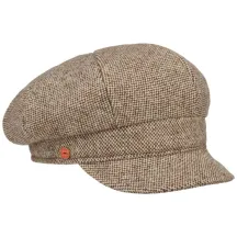 Casquette Gavroche Coco Tweed Marron & Beige