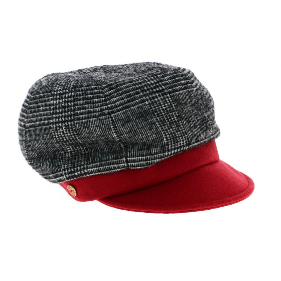 Casquette Gavroche Cindy Rouge et noir - Mayser