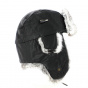 Serena Black Leather & Real Fur Chapka- Pipolaki
