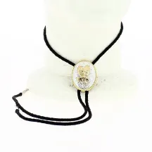 Bolo Tie Aigle Argent & Or