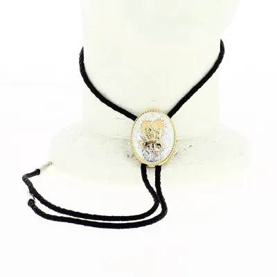 Bolo Tie Eagle Silver & Gold