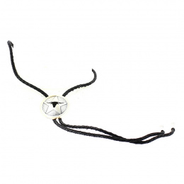 Bolo Tie Silver Bull's Head