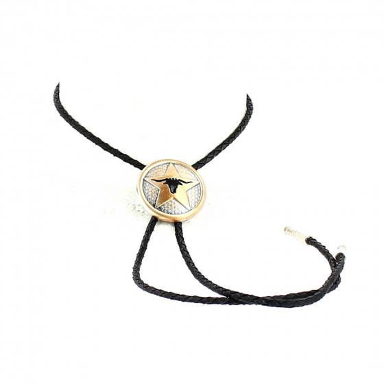 Bolo Tie Gold Bull's Head