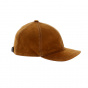American cap in cognac leather - Flechet