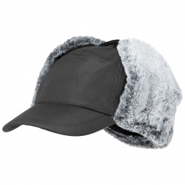 Black Sherwood Hunter Cap with Ear Flaps - Traclet