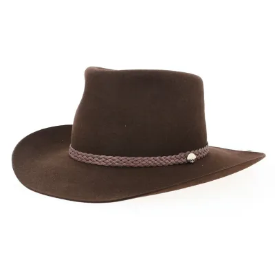 Chapeau feutre poil marron Australian - Guerra 1855