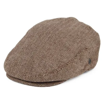 Snowdon Herringbone Flat Cap - Traclet Reference: 14261| Traclet Hat Shop