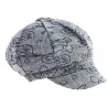 casquette Gavroche Rétro Été Edelweiss Coton bleu - Traclet
