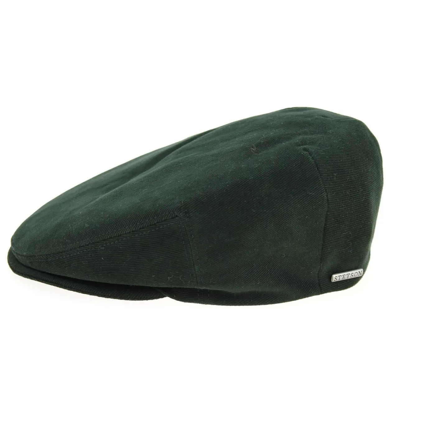 Casquette Plate Kent Soft Coton Vert Foncé- Stetson Reference : 10769 | Chapellerie Traclet