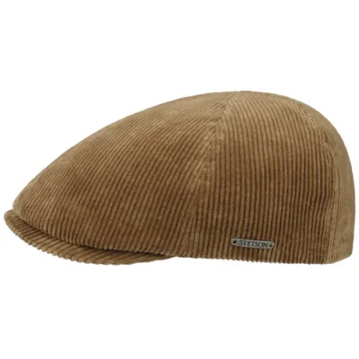 Brown velvet duck bill cap - Stetson