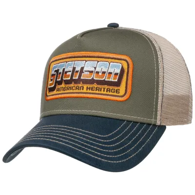 American Heritage Olive Trucker Cap- Stetson