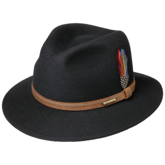 Ortenzo Traveller Hat Felt Wool Black - Stetson