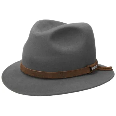 Chapeau Traveller Feutre Poil Gris - Stetson
