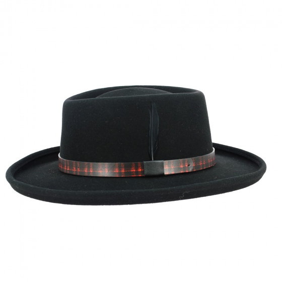 Chapeau Gambler Woolfelt Noir - Stetson Chapeau Gambler Woolfelt Noir - Stetson