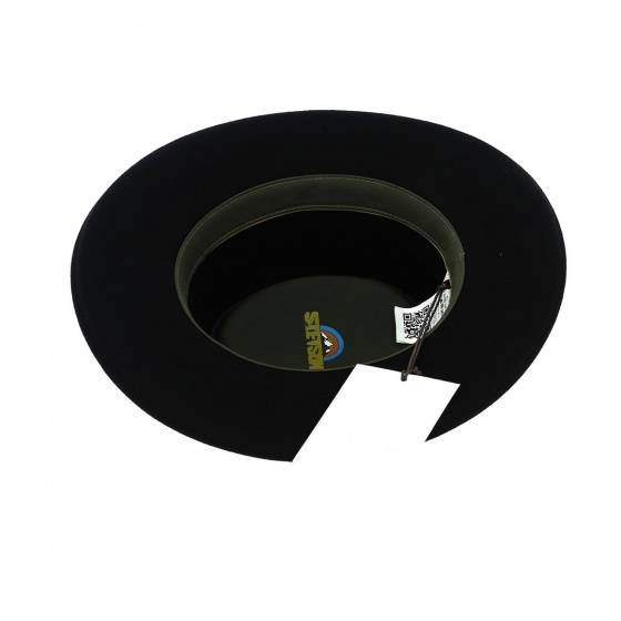Chapeau Gambler Woolfelt Noir - Stetson Chapeau Gambler Woolfelt Noir - Stetson