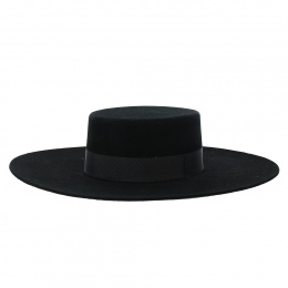Chapeau Cordobes Sierra Feutre Laine Noir - Traclet