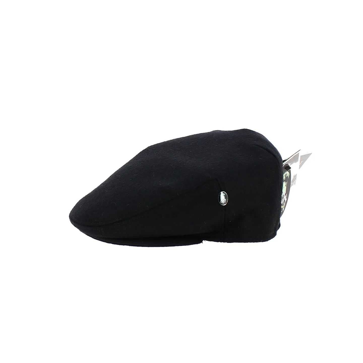 London Wool Flat Earflap Black - City Sport