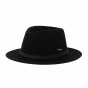 Fedora Le Falo Felt Wool Hat Black - Traclet