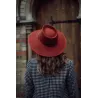 Chapeau Paula terracota - sans foulard - Goodbye Lorette