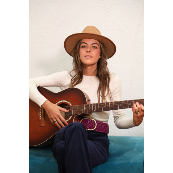 Chapeau Ondine, camel - sans foulard - Goodbye Lorette