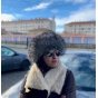 Gray Irena Leather Toque for women - Traclet