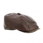 Casquette Amorille Cuir Marron - Traclet