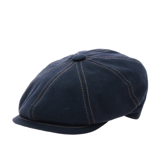 Navy Cotton Hatteras Salvatore Cap - Traclet