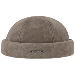 Docker Beige Leather Hat - Stetson