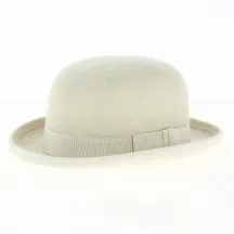 White Wool Felt Bowler Hat - Traclet Reference: 14373 | Traclet Hat Shop