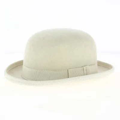 White Wool Felt Bowler Hat - Traclet Reference: 14373 | Traclet Hat Shop