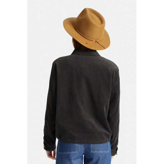 Chapeau Wesley Fedora Feutre Laine Bronze - Brixton Chapeau Wesley Fedora Feutre Laine Bronze - Brixton