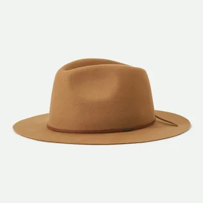 Wesley Fedora Felt Wool Bronze Hat - Brixton
