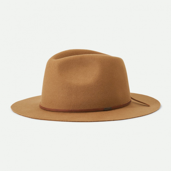 Wesley Fedora Felt Wool Bronze Hat - Brixton