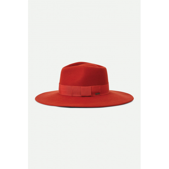 Fedora Joanna Hat Felt Wool Orange Phoenix - Brixton