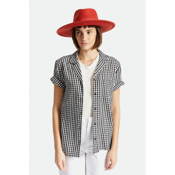 Chapeau Fedora Joanna Feutre Laine Orange Phoenix - Brixton Chapeau Fedora Joanna Feutre Laine Orange Phoenix - Brixton