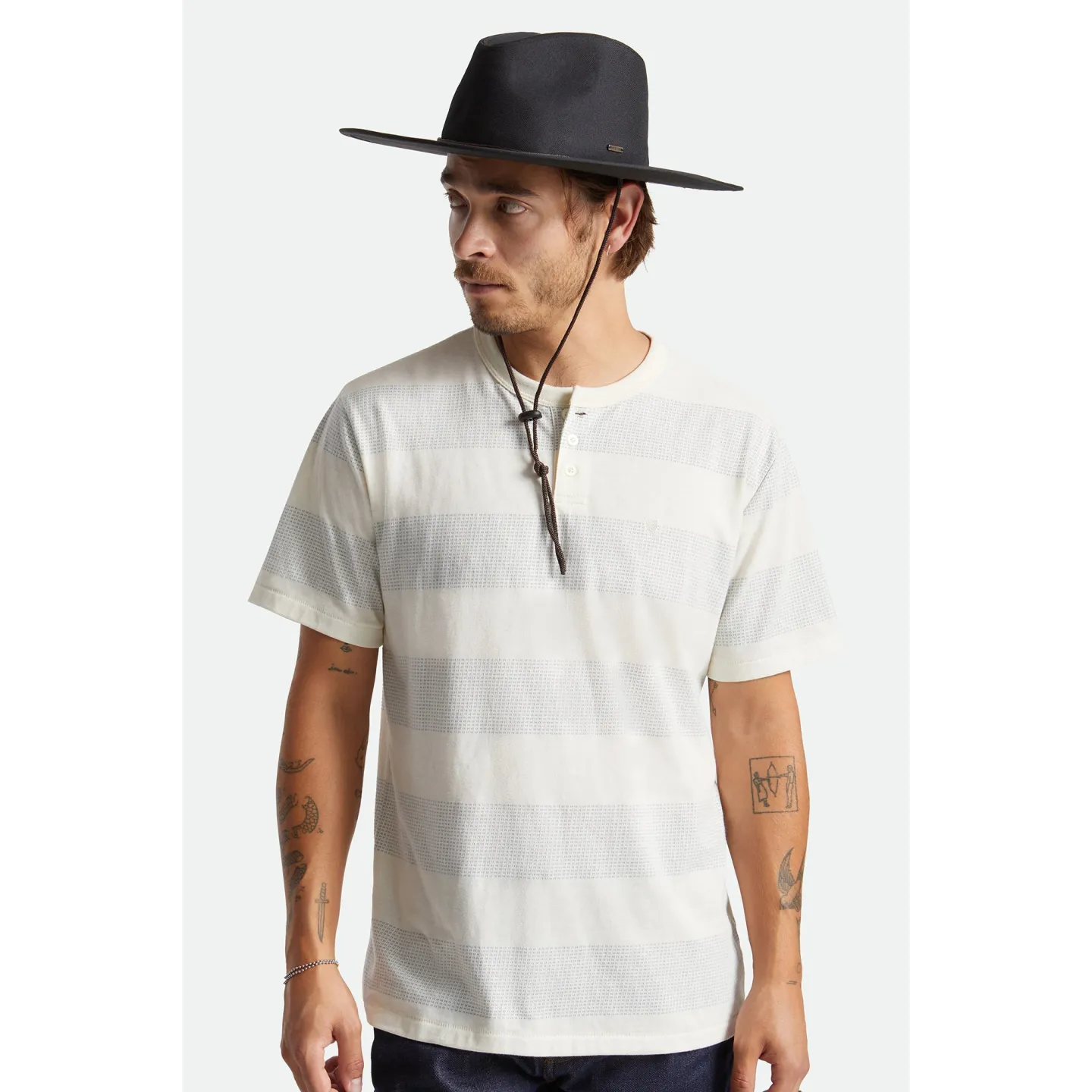 Chapeau Traveller Field Polyester Noir - Brixton